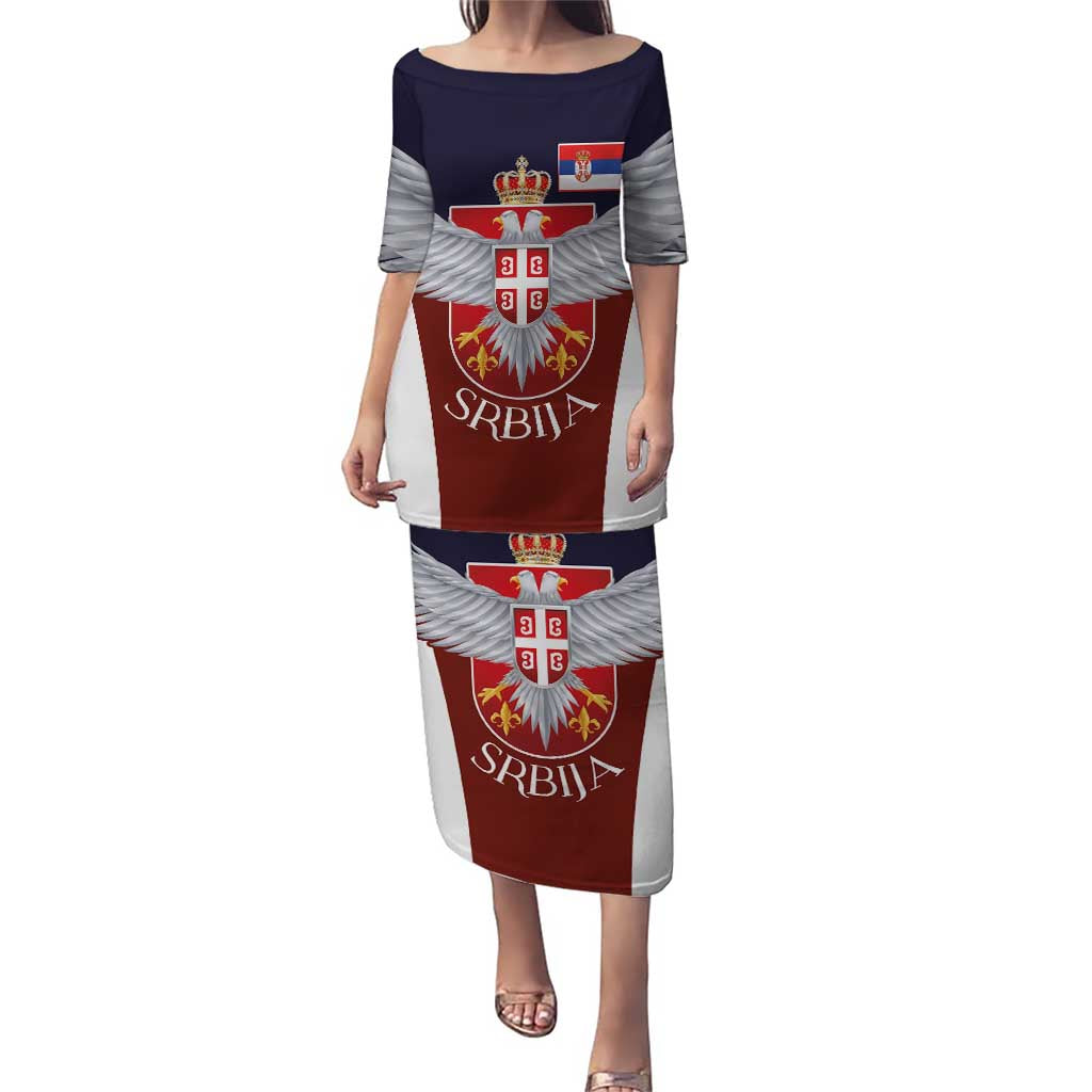 Serbia Puletasi Double Headed Eage Emblem Sporty - Wonder Print Shop