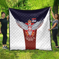 Serbia Quilt Double Headed Eage Emblem Sporty - Wonder Print Shop