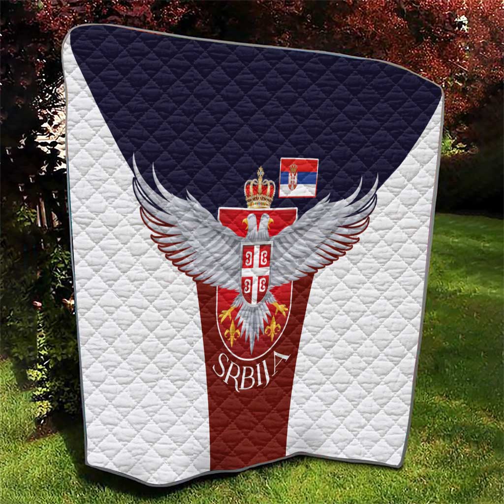 Serbia Quilt Double Headed Eage Emblem Sporty - Wonder Print Shop