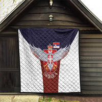 Serbia Quilt Double Headed Eage Emblem Sporty - Wonder Print Shop