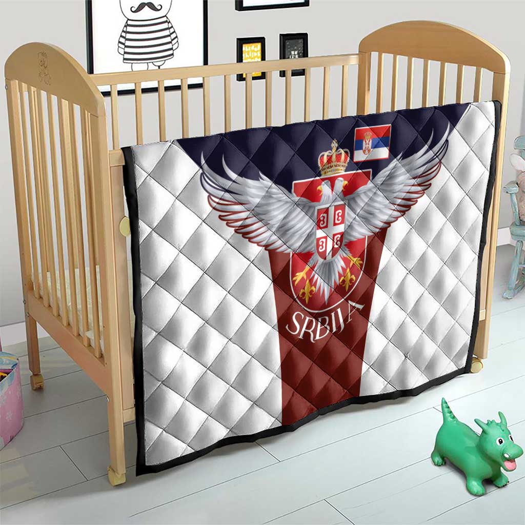 Serbia Quilt Double Headed Eage Emblem Sporty - Wonder Print Shop