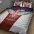 Serbia Quilt Bed Set Double Headed Eage Emblem Sporty - Wonder Print Shop