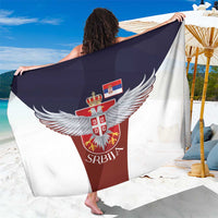 Serbia Sarong Double Headed Eage Emblem Sporty - Wonder Print Shop