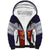Serbia Sherpa Hoodie Double Headed Eage Emblem Sporty - Wonder Print Shop