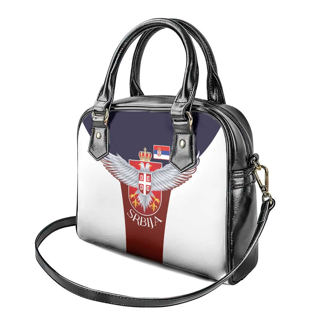 Serbia Shoulder Handbag Double Headed Eage Emblem Sporty - Wonder Print Shop