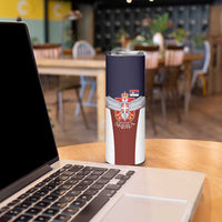 Serbia Skinny Tumbler Double Headed Eage Emblem Sporty - Wonder Print Shop