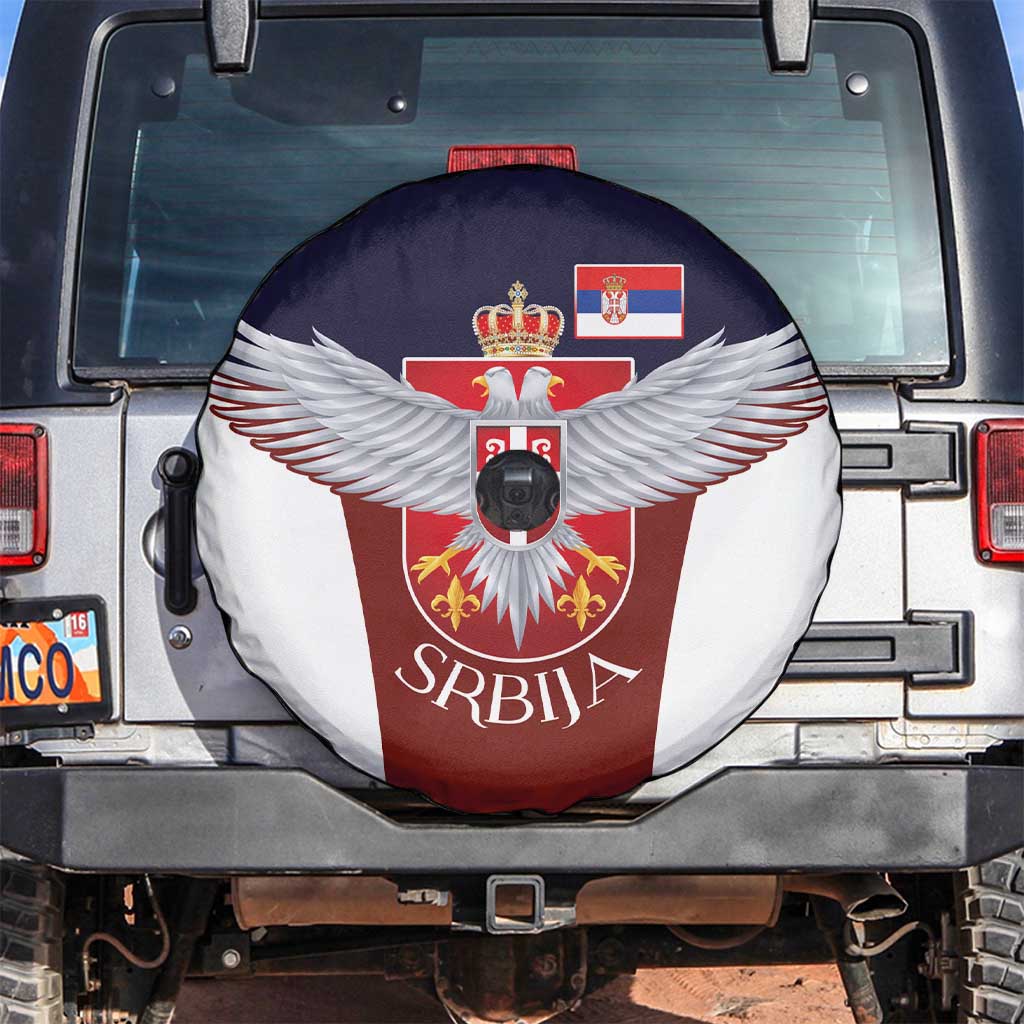 Serbia Spare Tire Cover Double Headed Eage Emblem Sporty - Wonder Print Shop