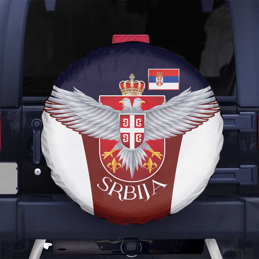 Serbia Spare Tire Cover Double Headed Eage Emblem Sporty - Wonder Print Shop
