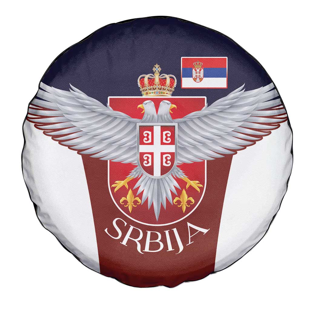 Serbia Spare Tire Cover Double Headed Eage Emblem Sporty - Wonder Print Shop