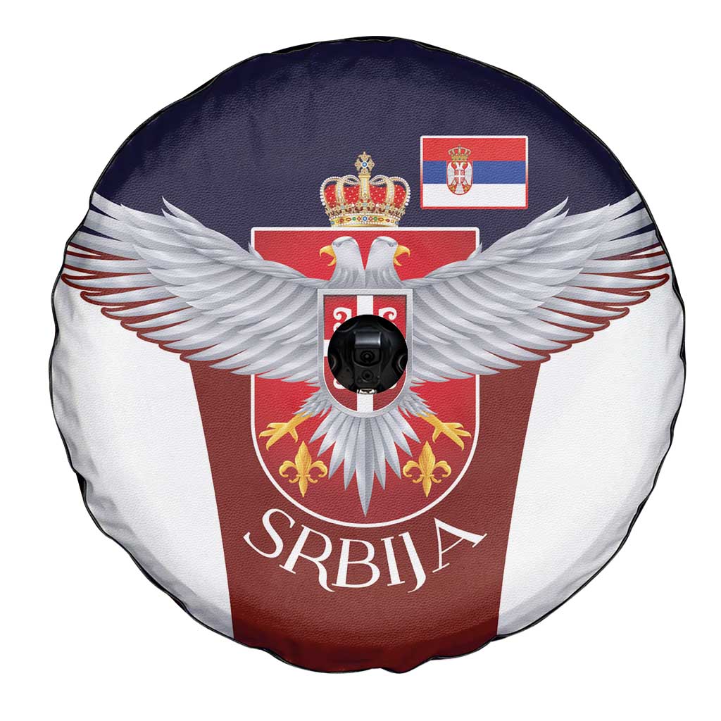 Serbia Spare Tire Cover Double Headed Eage Emblem Sporty - Wonder Print Shop