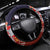 Serbia Steering Wheel Cover Double Headed Eage Emblem Sporty - Wonder Print Shop
