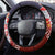 Serbia Steering Wheel Cover Double Headed Eage Emblem Sporty - Wonder Print Shop