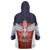 Serbia Wearable Blanket Hoodie Double Headed Eage Emblem Sporty - Wonder Print Shop