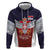 Serbia Zip Hoodie Double Headed Eage Emblem Sporty - Wonder Print Shop