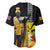 Hawaii King Kamehameha Day Baseball Jersey Kanaka Maoli Hibiscus Flower and Kakau Pattern - Wonder Print Shop