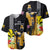 Hawaii King Kamehameha Day Baseball Jersey Kanaka Maoli Hibiscus Flower and Kakau Pattern - Wonder Print Shop
