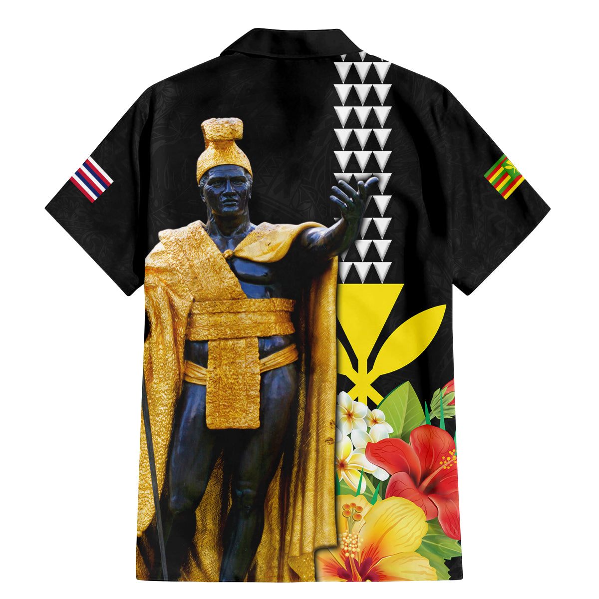 Hawaii King Kamehameha Day Family Matching Mermaid Dress and Hawaiian Shirt Kanaka Maoli Hibiscus Flower and Kakau Pattern - Wonder Print Shop