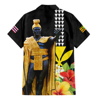 Hawaii King Kamehameha Day Family Matching Mermaid Dress and Hawaiian Shirt Kanaka Maoli Hibiscus Flower and Kakau Pattern - Wonder Print Shop