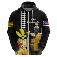 Hawaii King Kamehameha Day Hoodie Kanaka Maoli Hibiscus Flower and Kakau Pattern - Wonder Print Shop