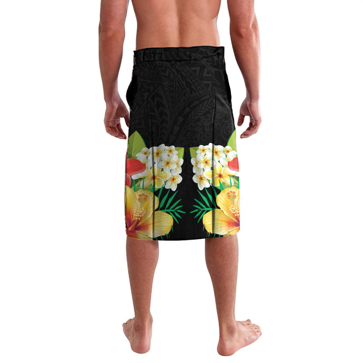 Hawaii King Kamehameha Day Lavalava Kanaka Maoli Hibiscus Flower and Kakau Pattern - Wonder Print Shop