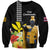 Hawaii King Kamehameha Day Sweatshirt Kanaka Maoli Hibiscus Flower and Kakau Pattern - Wonder Print Shop