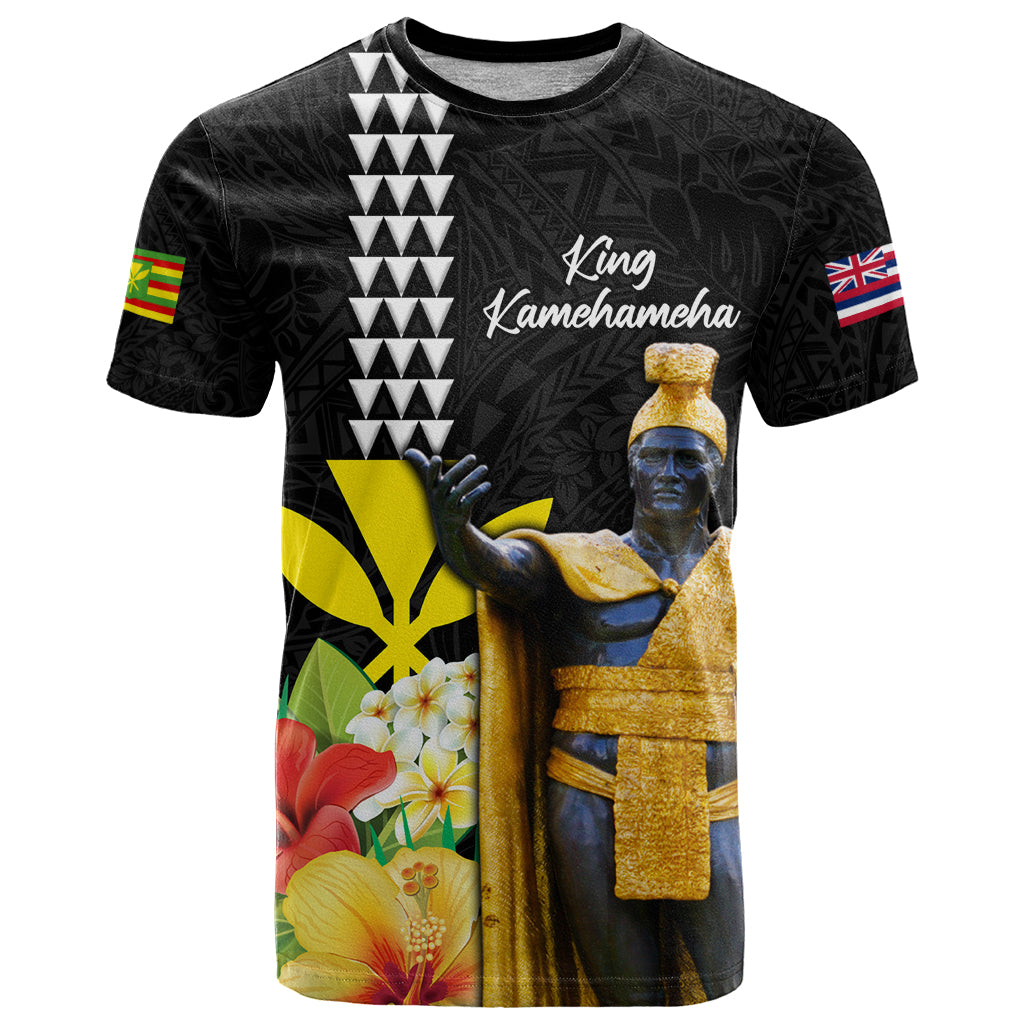 Hawaii King Kamehameha Day T Shirt Kanaka Maoli Hibiscus Flower and Kakau Pattern - Wonder Print Shop