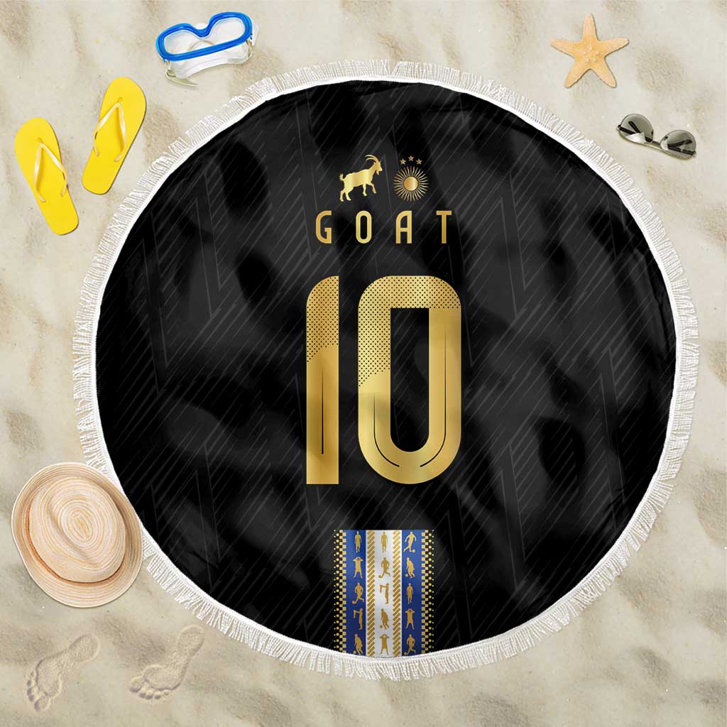 Argentina Football Beach Blanket GOAT-Pride of La Albiceleste