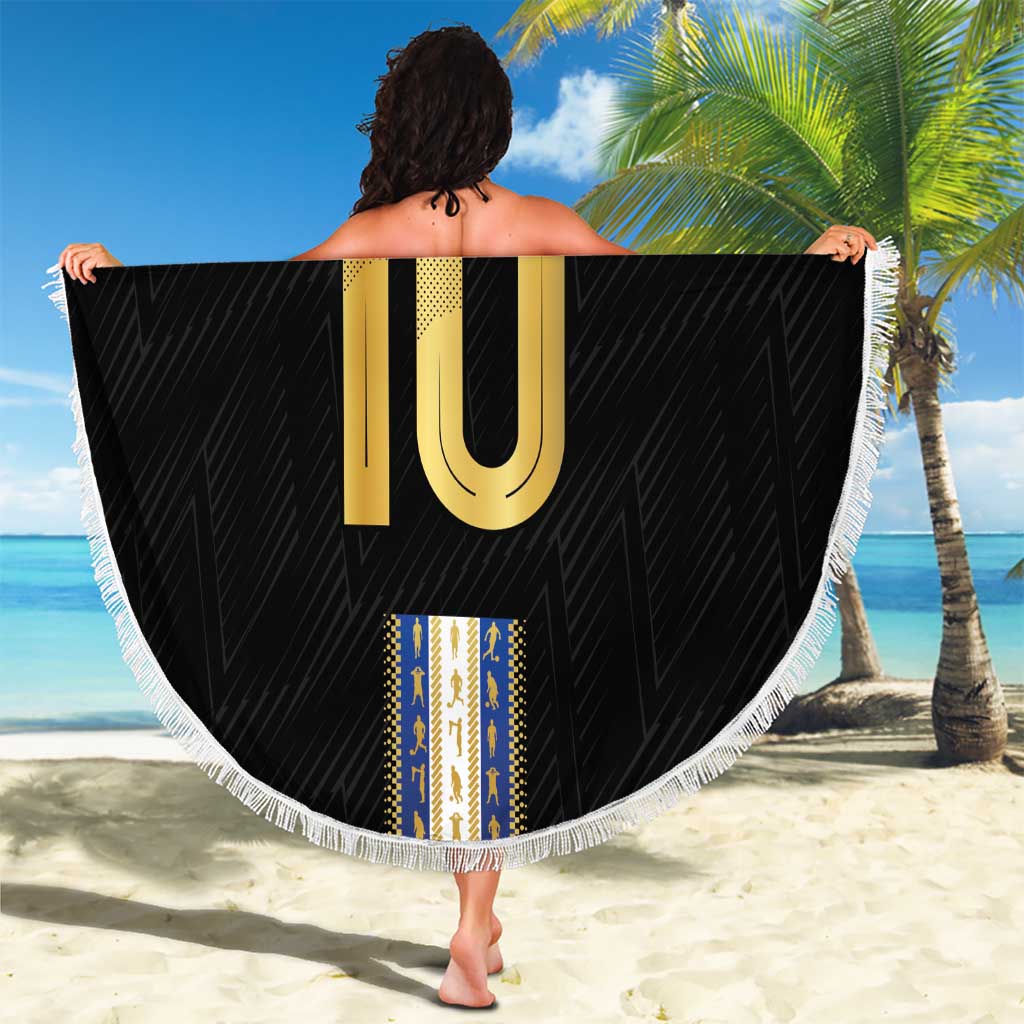Argentina Football Beach Blanket GOAT-Pride of La Albiceleste