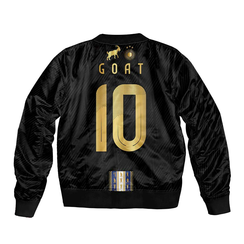 Argentina Football Bomber Jacket GOAT-Pride of La Albiceleste