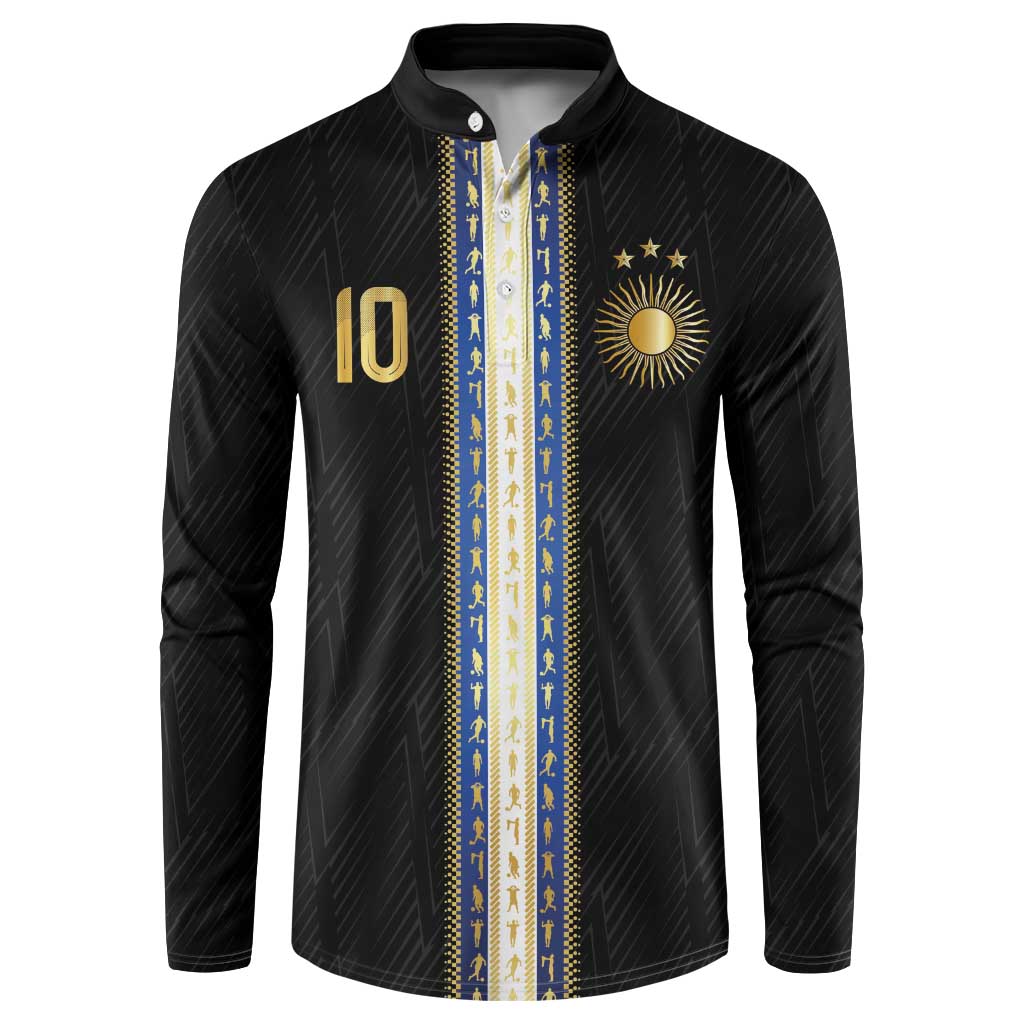 Argentina Football Button Sweatshirt GOAT-Pride of La Albiceleste