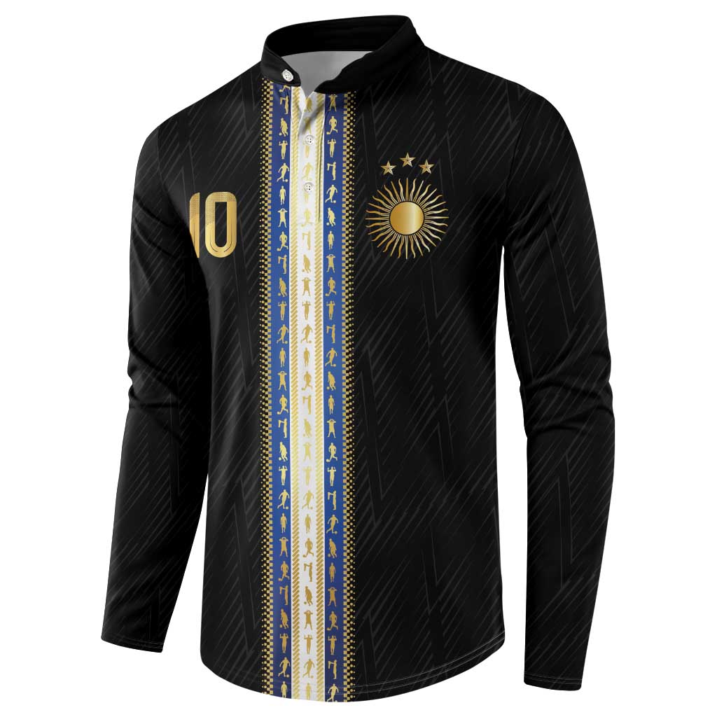 Argentina Football Button Sweatshirt GOAT-Pride of La Albiceleste