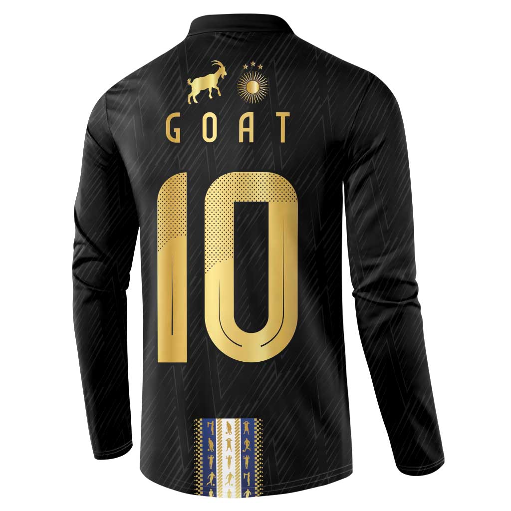 Argentina Football Button Sweatshirt GOAT-Pride of La Albiceleste