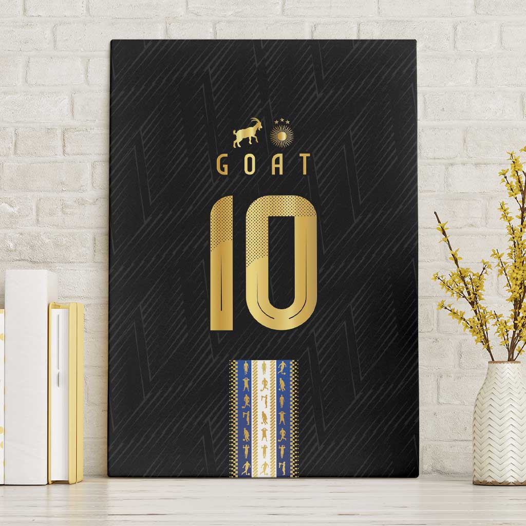 Argentina Football Canvas Wall Art GOAT-Pride of La Albiceleste