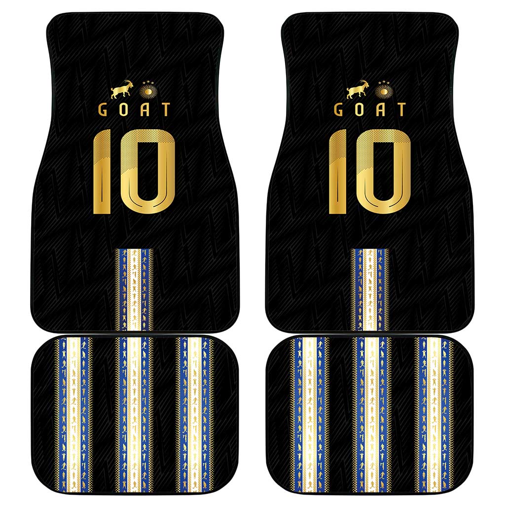 Argentina Football Car Mats GOAT-Pride of La Albiceleste