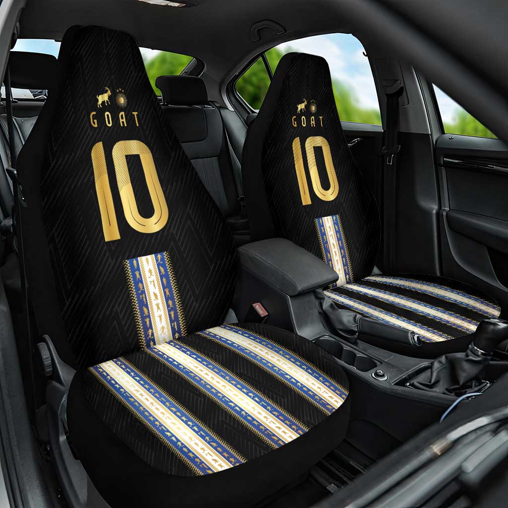 Argentina Football Car Seat Cover GOAT-Pride of La Albiceleste