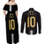 Argentina Football Couples Matching Off Shoulder Maxi Dress and Long Sleeve Button Shirt GOAT-Pride of La Albiceleste