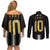 Argentina Football Couples Matching Off Shoulder Short Dress and Long Sleeve Button Shirt GOAT-Pride of La Albiceleste