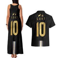 Argentina Football Couples Matching Tank Maxi Dress and Hawaiian Shirt GOAT-Pride of La Albiceleste