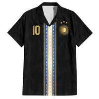Argentina Football Family Matching Off The Shoulder Long Sleeve Dress and Hawaiian Shirt GOAT-Pride of La Albiceleste