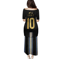 Argentina Football Family Matching Puletasi and Hawaiian Shirt GOAT-Pride of La Albiceleste