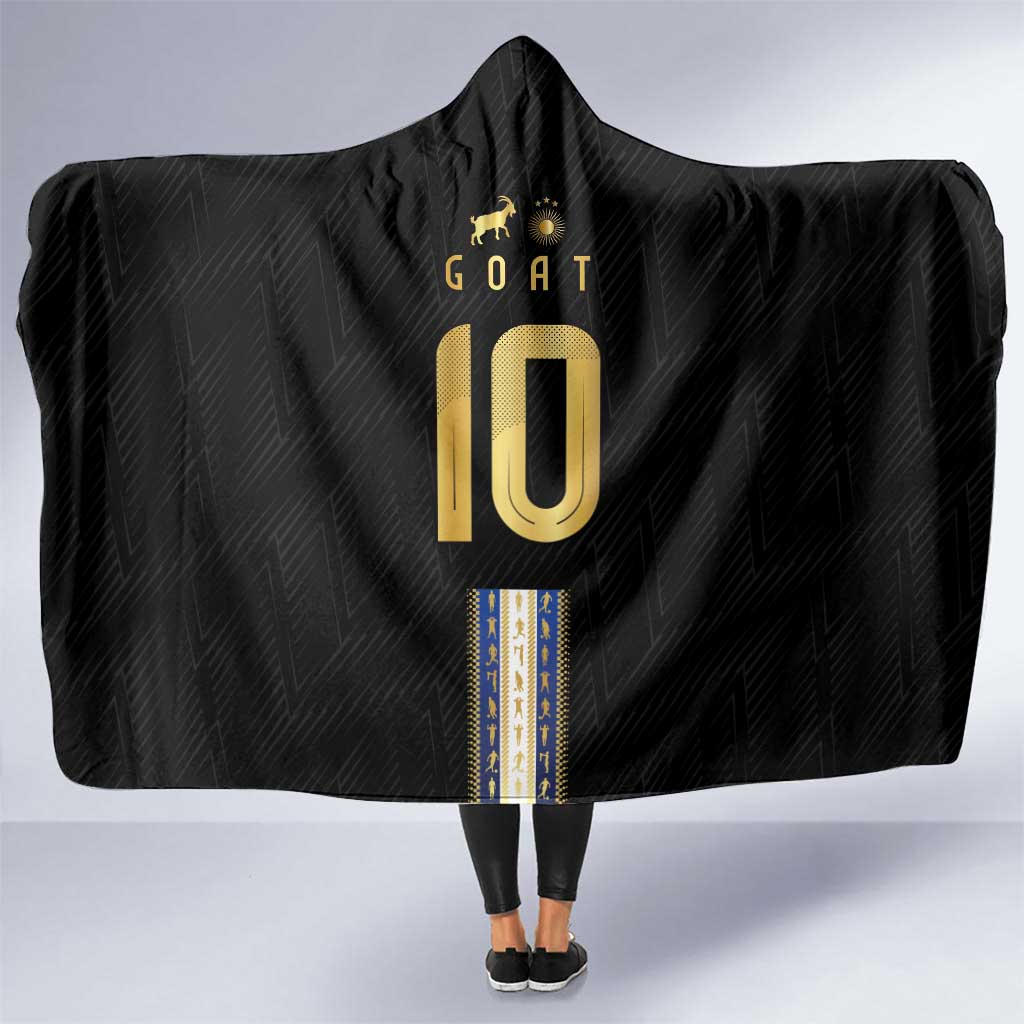 Argentina Football Hooded Blanket GOAT-Pride of La Albiceleste
