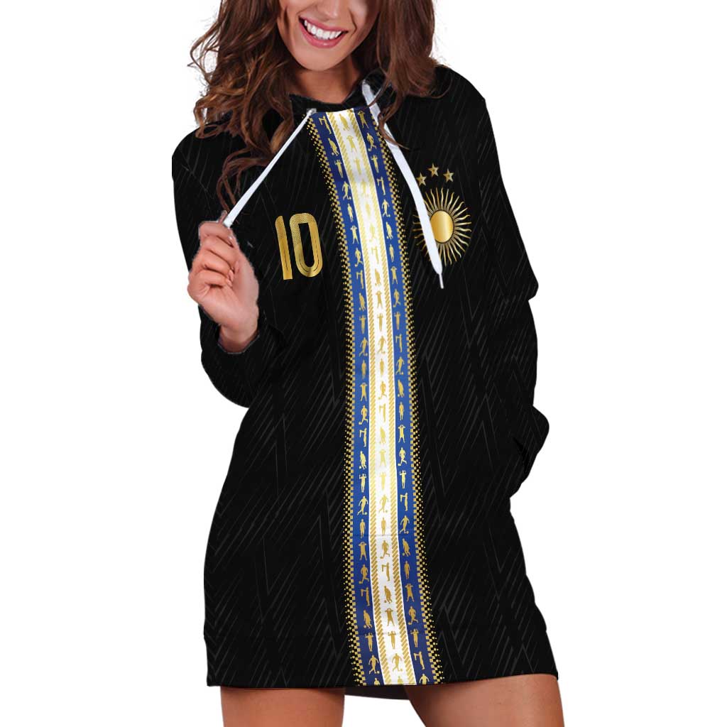 Argentina Football Hoodie Dress GOAT-Pride of La Albiceleste