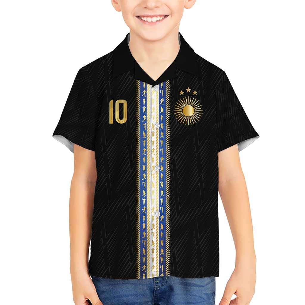 Argentina Football Kid Hawaiian Shirt GOAT-Pride of La Albiceleste