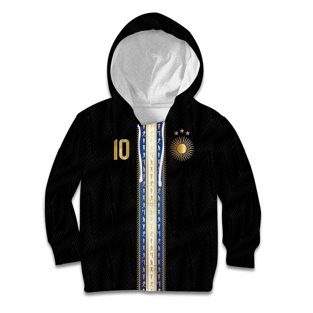Argentina Football Kid Hoodie GOAT-Pride of La Albiceleste