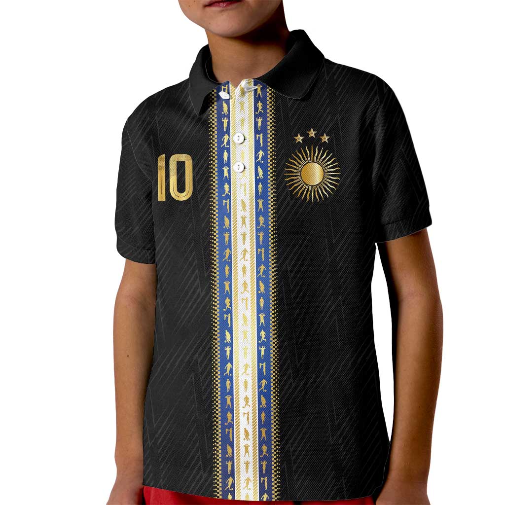 Argentina Football Kid Polo Shirt GOAT-Pride of La Albiceleste