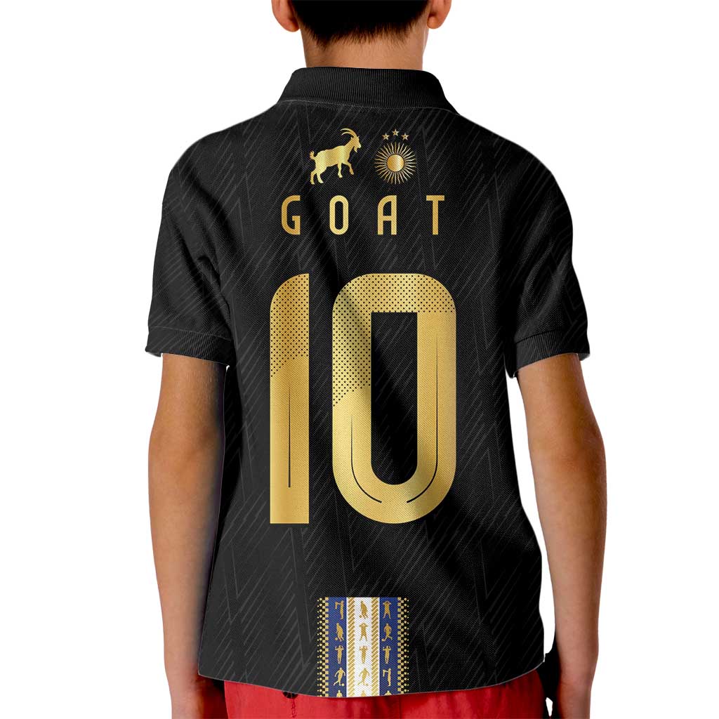 Argentina Football Kid Polo Shirt GOAT-Pride of La Albiceleste