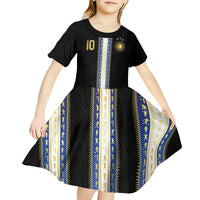 Argentina Football Kid Short Sleeve Dress GOAT-Pride of La Albiceleste