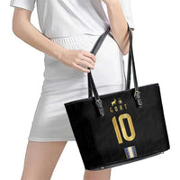 Argentina Football Leather Tote Bag GOAT-Pride of La Albiceleste