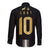 Argentina Football Long Sleeve Button Shirt GOAT-Pride of La Albiceleste