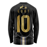 Argentina Football Long Sleeve Shirt GOAT-Pride of La Albiceleste